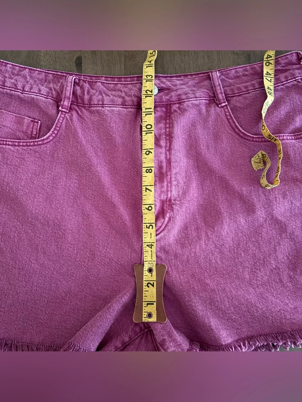 Anthropologie Pilcro Sz. 32 Sunwashed Raspberry High Rise Shorts